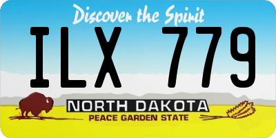 ND license plate ILX779