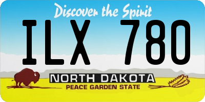 ND license plate ILX780