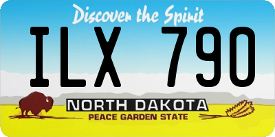 ND license plate ILX790