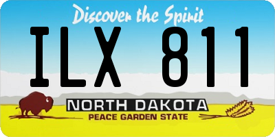 ND license plate ILX811