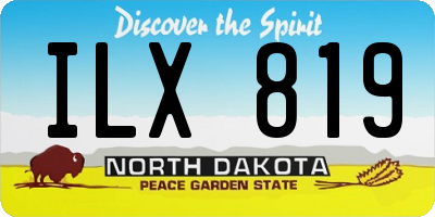 ND license plate ILX819