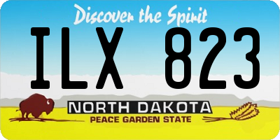 ND license plate ILX823
