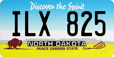 ND license plate ILX825