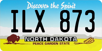 ND license plate ILX873