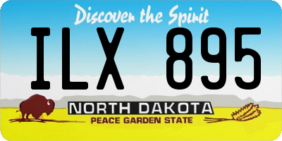 ND license plate ILX895