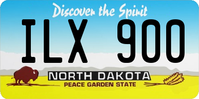 ND license plate ILX900