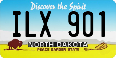 ND license plate ILX901