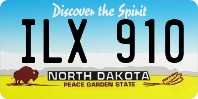 ND license plate ILX910