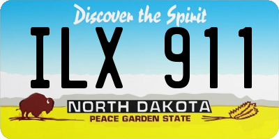ND license plate ILX911