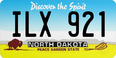 ND license plate ILX921