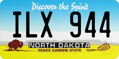 ND license plate ILX944