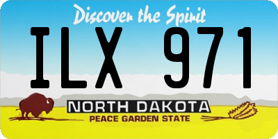 ND license plate ILX971