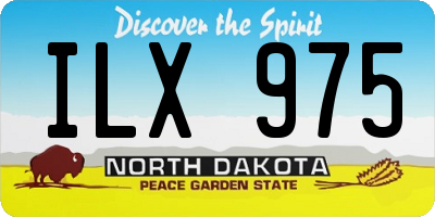 ND license plate ILX975