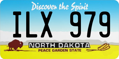 ND license plate ILX979