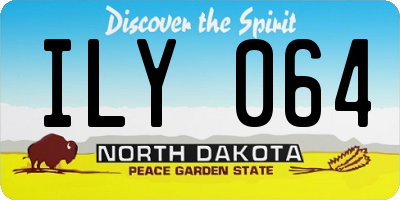 ND license plate ILY064
