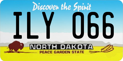 ND license plate ILY066