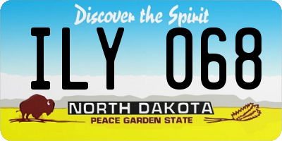 ND license plate ILY068