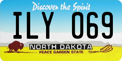 ND license plate ILY069