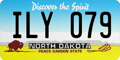 ND license plate ILY079