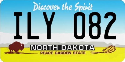 ND license plate ILY082