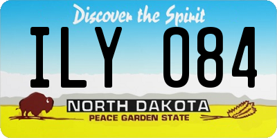 ND license plate ILY084