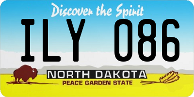 ND license plate ILY086