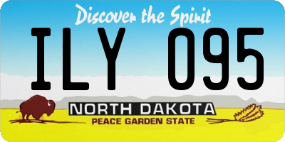 ND license plate ILY095