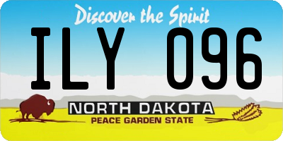 ND license plate ILY096