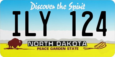 ND license plate ILY124