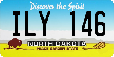 ND license plate ILY146