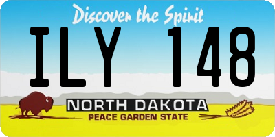 ND license plate ILY148