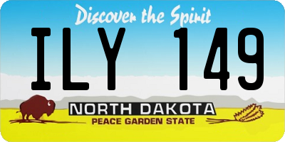 ND license plate ILY149