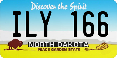 ND license plate ILY166