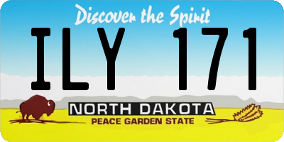 ND license plate ILY171