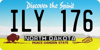 ND license plate ILY176