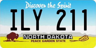 ND license plate ILY211