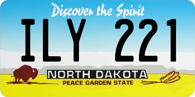ND license plate ILY221