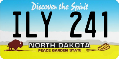 ND license plate ILY241