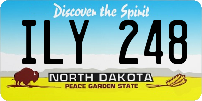 ND license plate ILY248