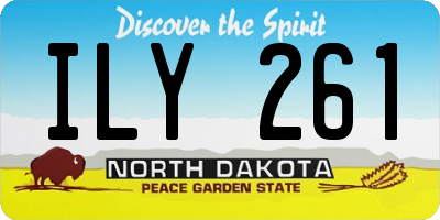 ND license plate ILY261