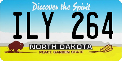 ND license plate ILY264