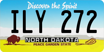 ND license plate ILY272