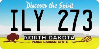 ND license plate ILY273