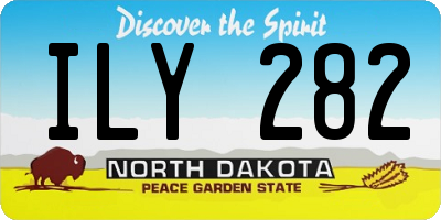 ND license plate ILY282