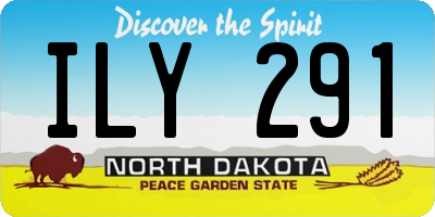 ND license plate ILY291