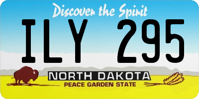 ND license plate ILY295