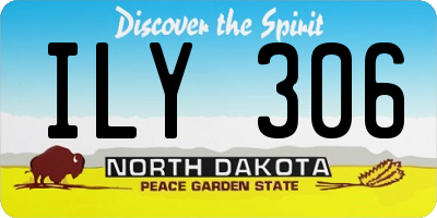 ND license plate ILY306