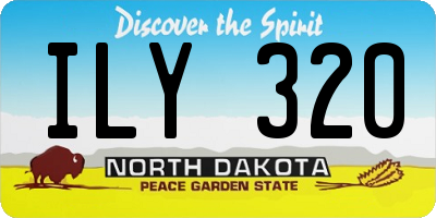 ND license plate ILY320