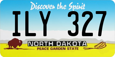ND license plate ILY327