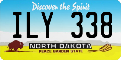 ND license plate ILY338